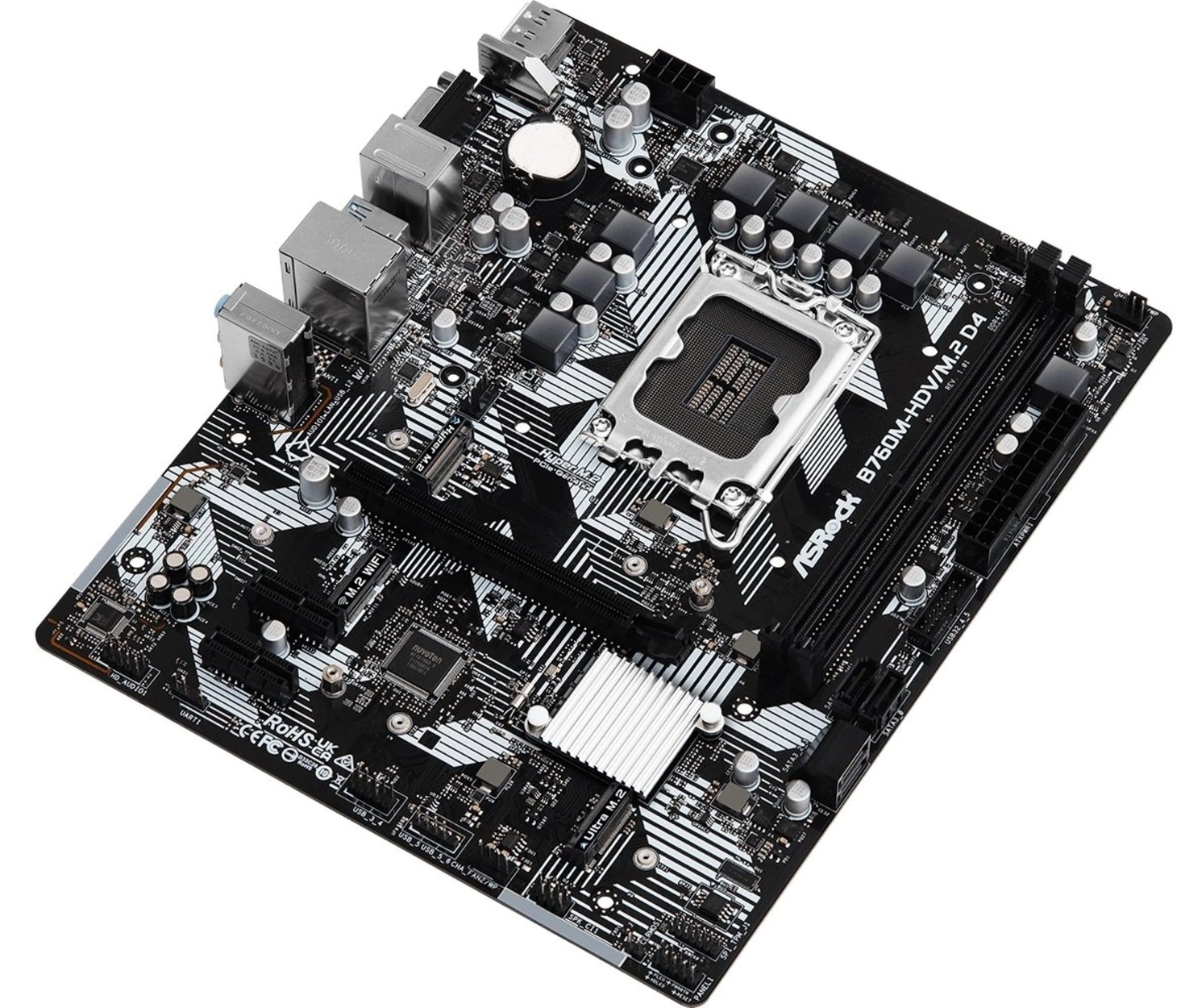 Материнская плата ASRock B760M-HDV/M.2 D4 (B760M-HDV/M.2_D4) - rasm №5 Материнская плата ASRock B760M-HDV/M.2 D4 (B760M-HDV/M.2_D4) onlayn