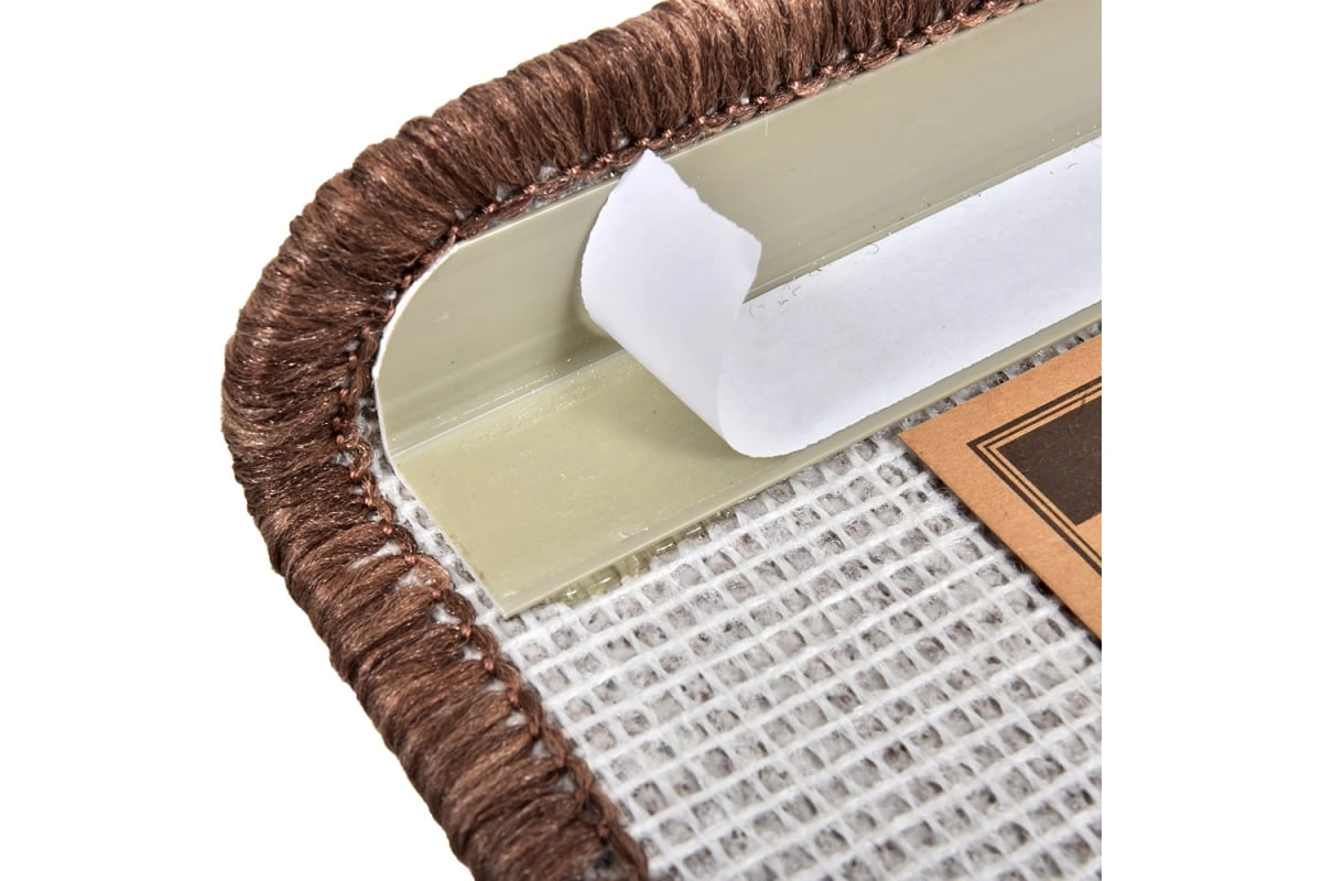 Коврик на ступеньку VORTEX 25х65 см, коричневый 27001 онлайн