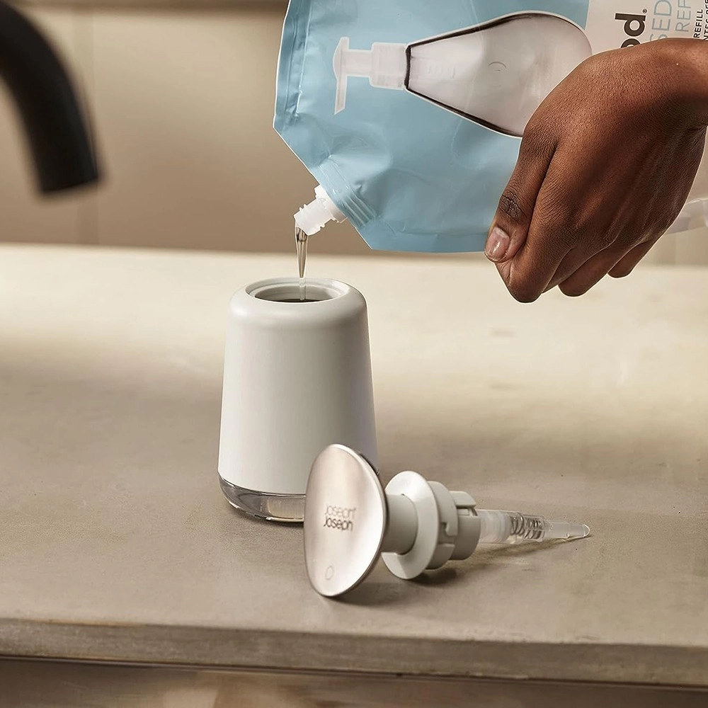 Диспенсер для жидкого мыла Joseph Joseph Presto Stone 250 мл 851650 - фото №5 Диспенсер для жидкого мыла Joseph Joseph Presto Stone 250 мл 851650 онлайн