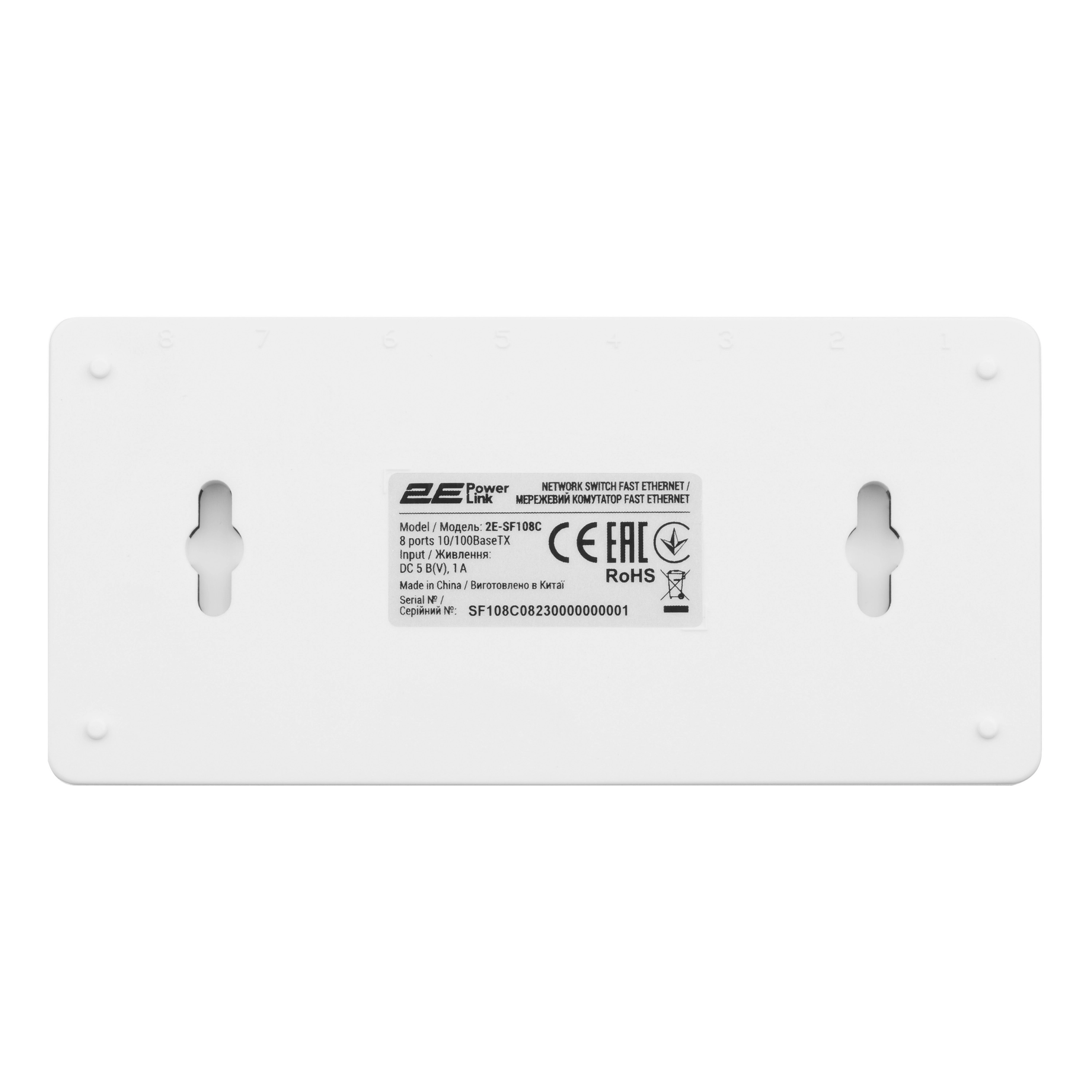 Коммутатор 2E POWERLINK SF108C 8XFE, неуправляемый рассрочка