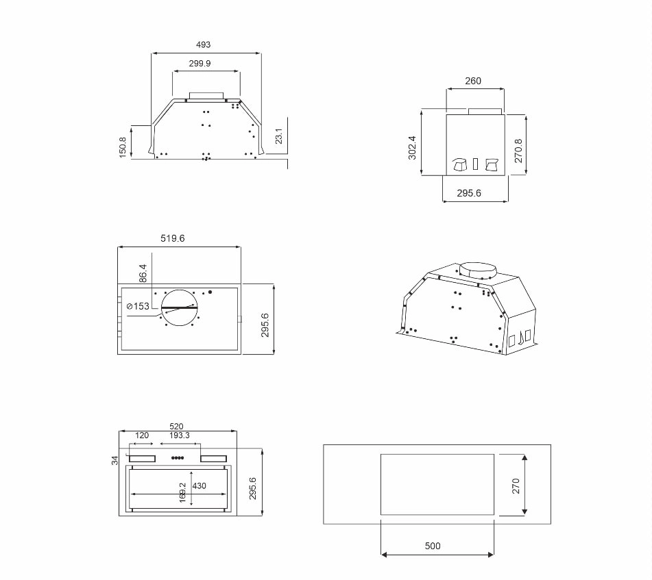 Вытяжка Hofmann HIB60CS.2/HF недорого