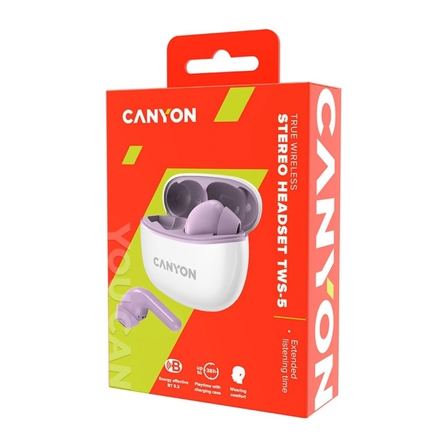 Наушники Canyon TWS-5 Purple онлайн