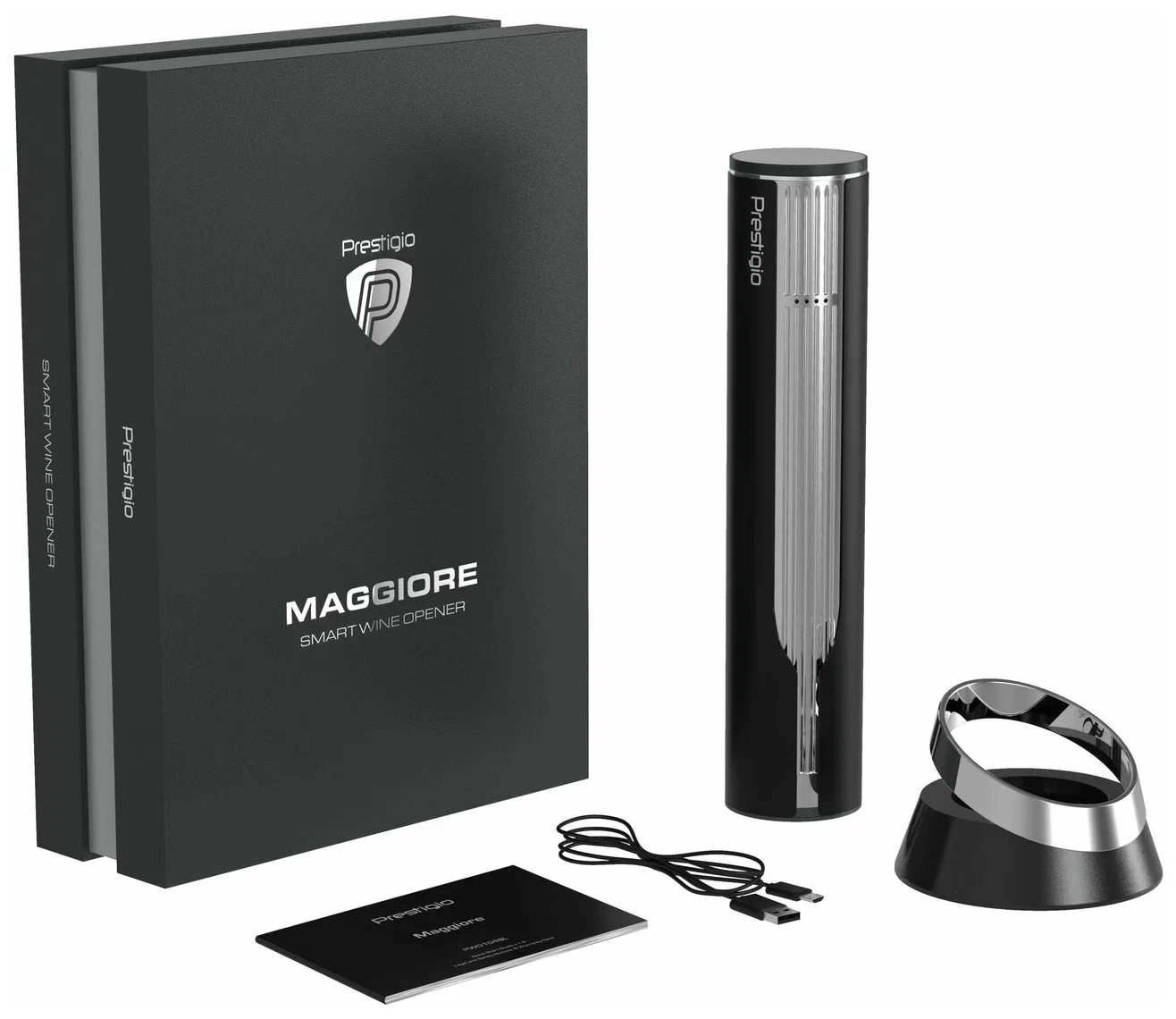 Умный штопор Prestigio Maggiore Smart Wine Opener Black-Silver onlayn