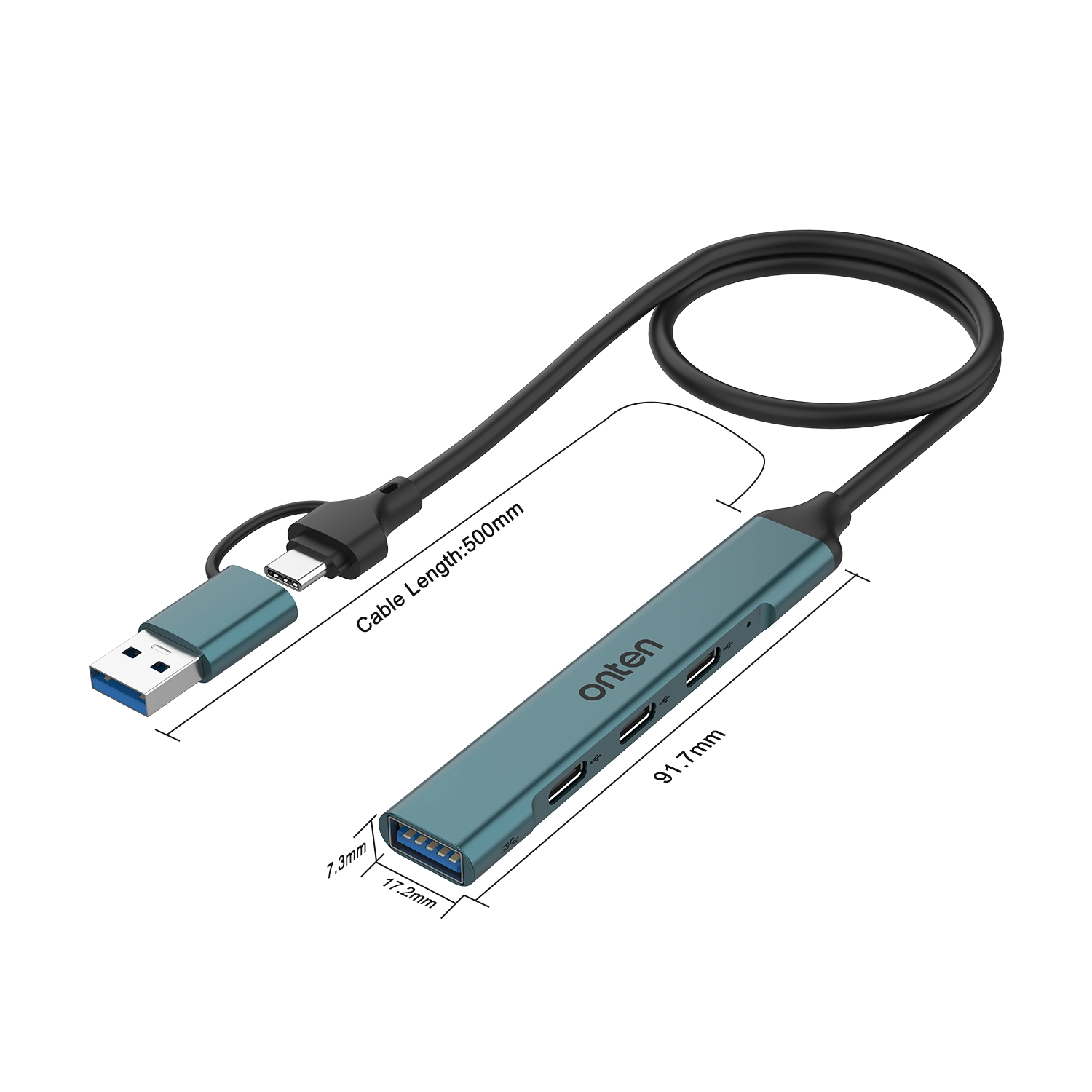 USB Hub Onten OUCA9703 USB-konsentratori onlayn