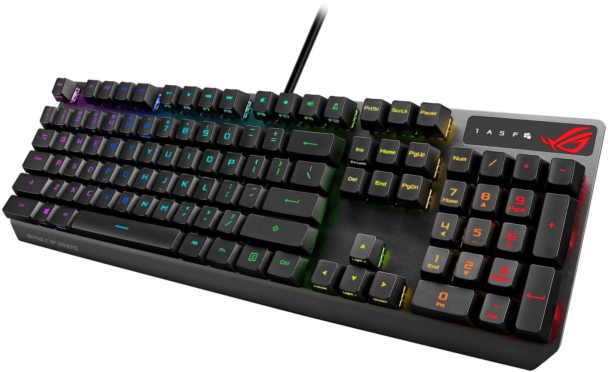 Клавиатура проводная Asus ROG Strix Scope RX Red USB Black - фото №5 Клавиатура проводная Asus ROG Strix Scope RX Red USB Black онлайн