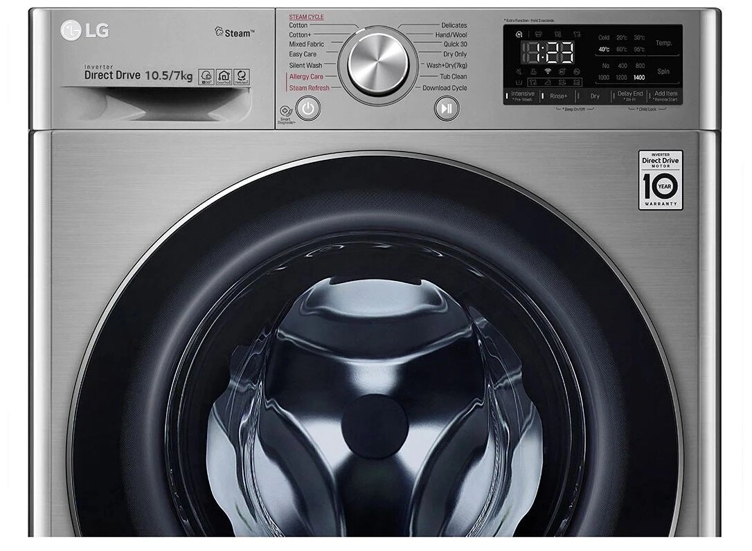 Стиральная машина LG F4V5RGP2T 10,5/7 Кг onlayn