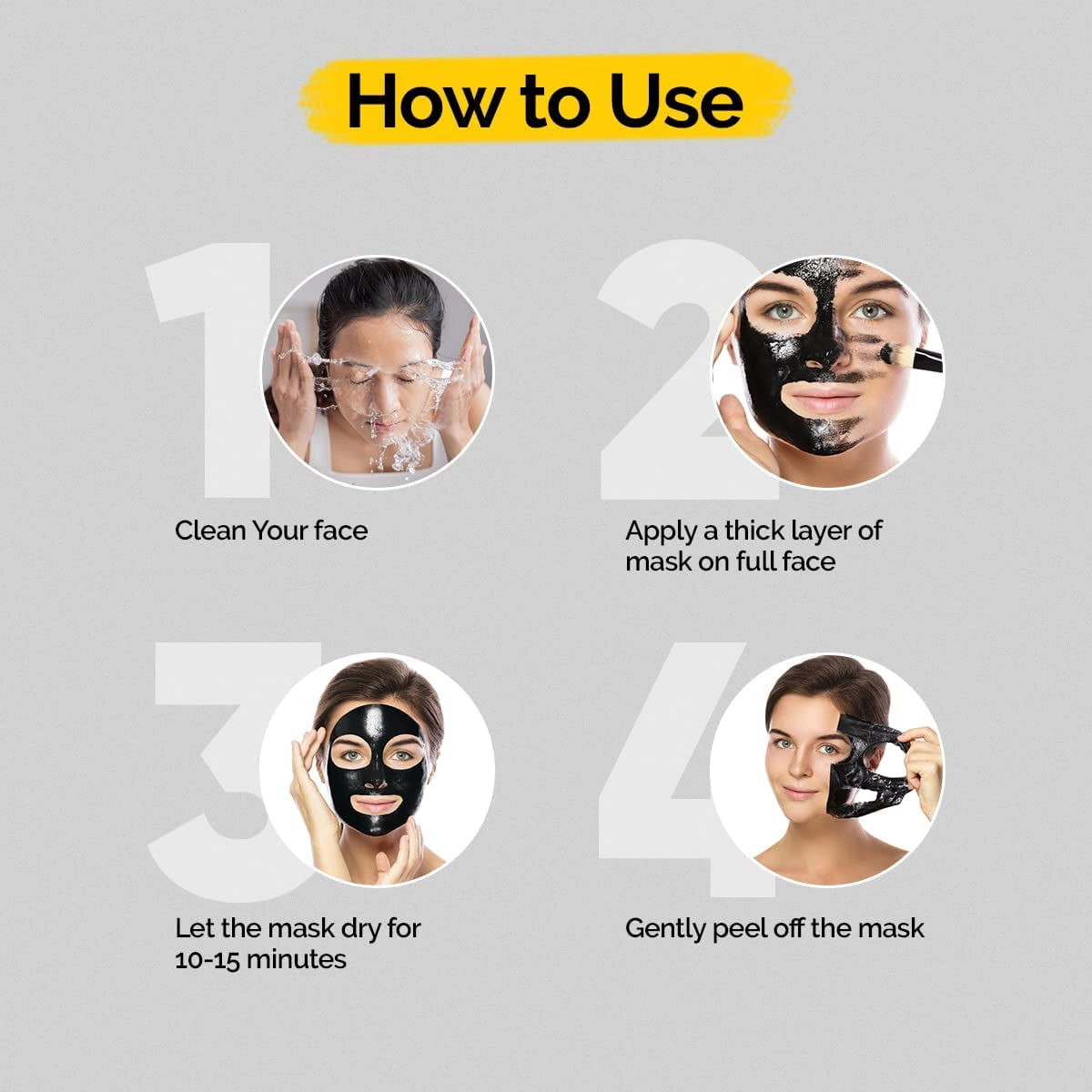 Skinapple   Peel Off pack charcoal  yuz uchun maskasi onlayn