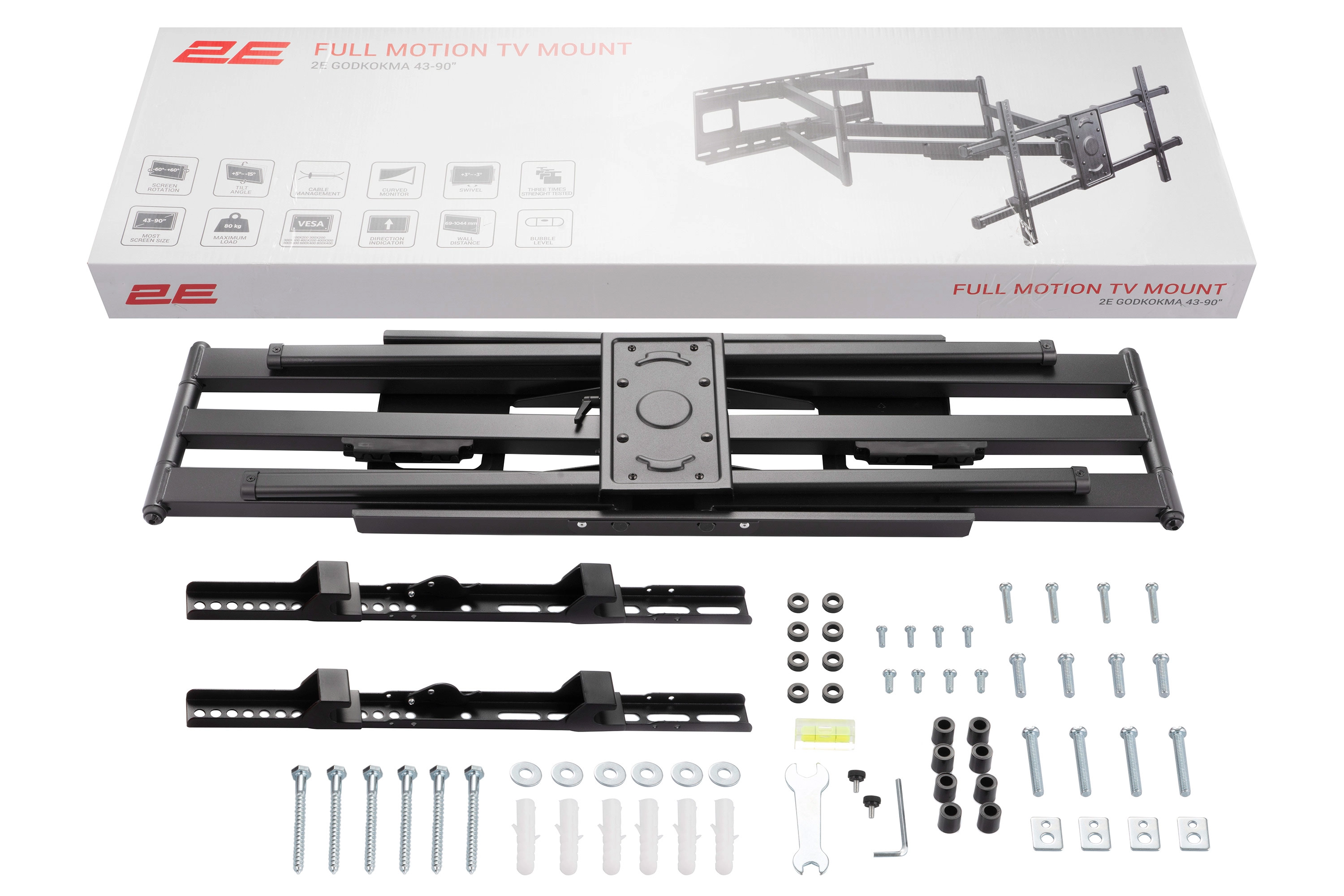Крепление наклонно-поворотное ТВ 43-90&Prime; 2E Godkokma онлайн