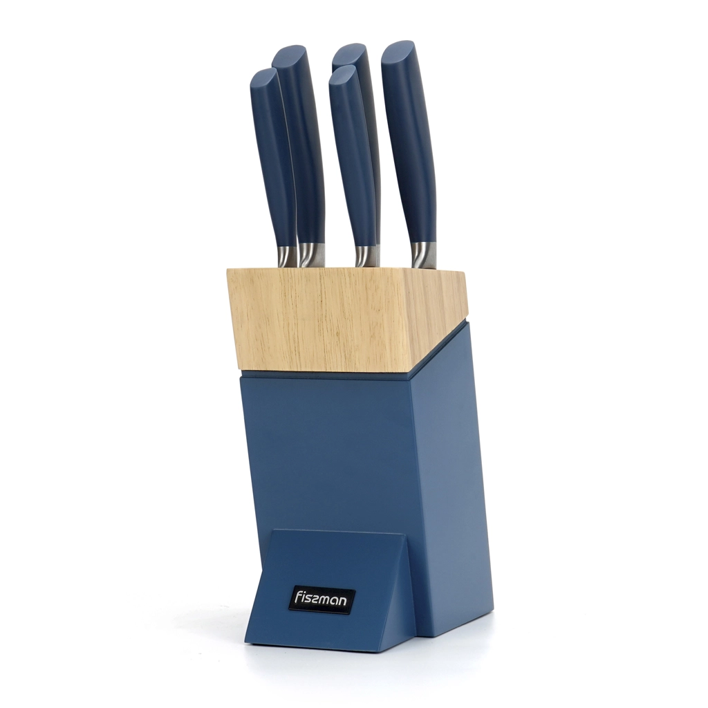 Набор ножей 6 пр. в деревянной подставке FISSMAN, 2696 купить