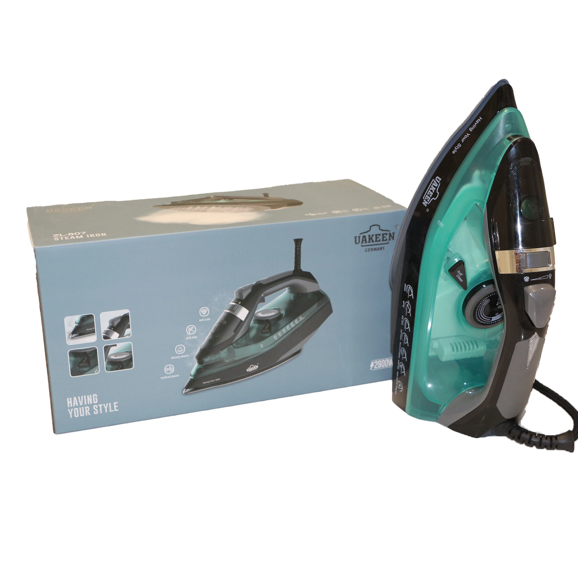 Паровой утюг Uakeen ZL-807 , Green цена