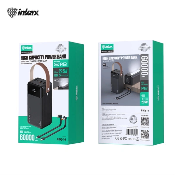 Внешний аккумулятор Bank Inkax  PBQ16 60000mAh купить