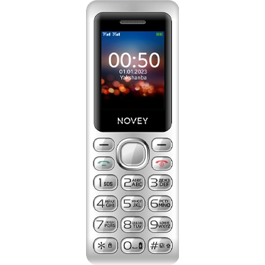 Novey M050 kumushrang telefoni sotib olish
