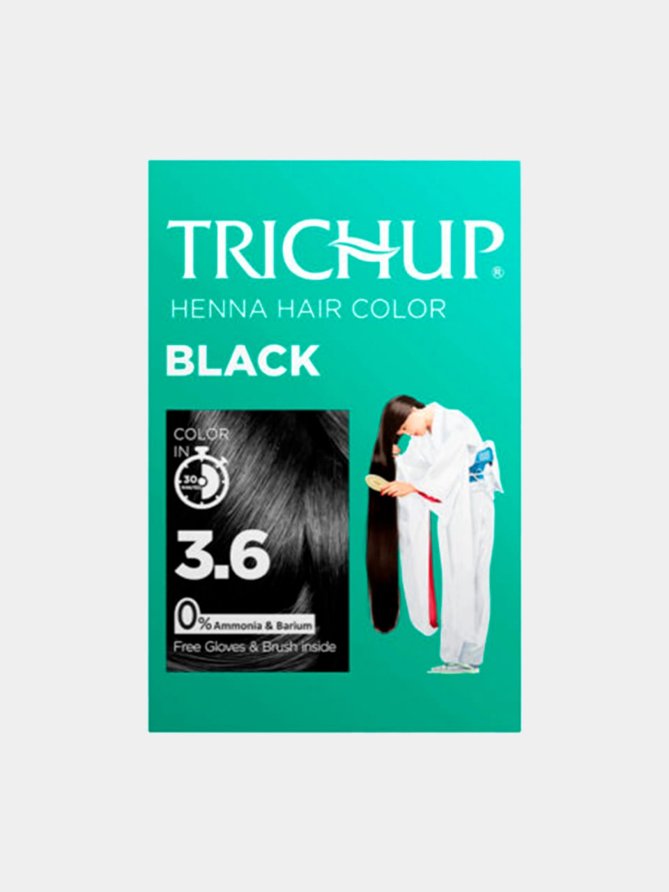 Краска-хна Trichup Henna Hair Color - Black 6*10gr купить
