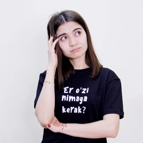 Футболка "Er o'zi nimaga kerak?" Black XL недорого