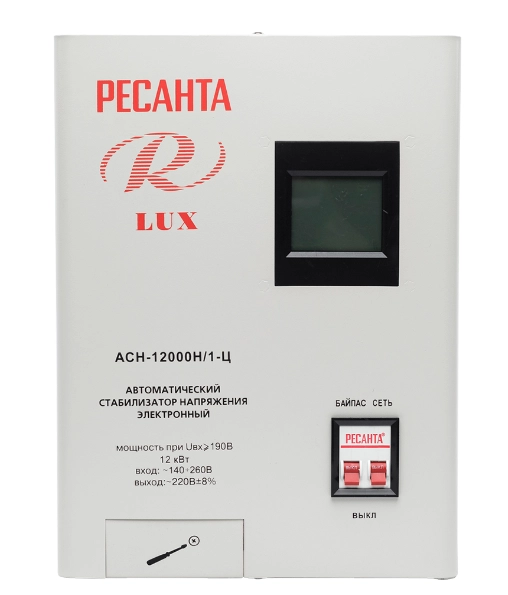 Стабилизатор напряжения Ресанта АСН-12 000 Н/1-Ц - фото №3 Стабилизатор напряжения Ресанта АСН-12 000 Н/1-Ц недорого