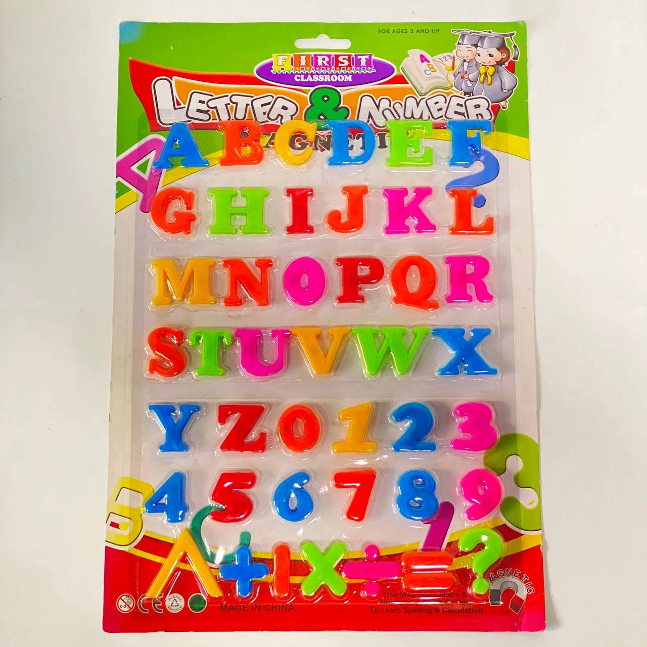 Letter & Number: Магнитный алфавит (латиница) купить
