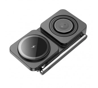 Hoco CQ10 15W simsiz zaryadlovchi qora smartfon tutqichi O'zbekistonda