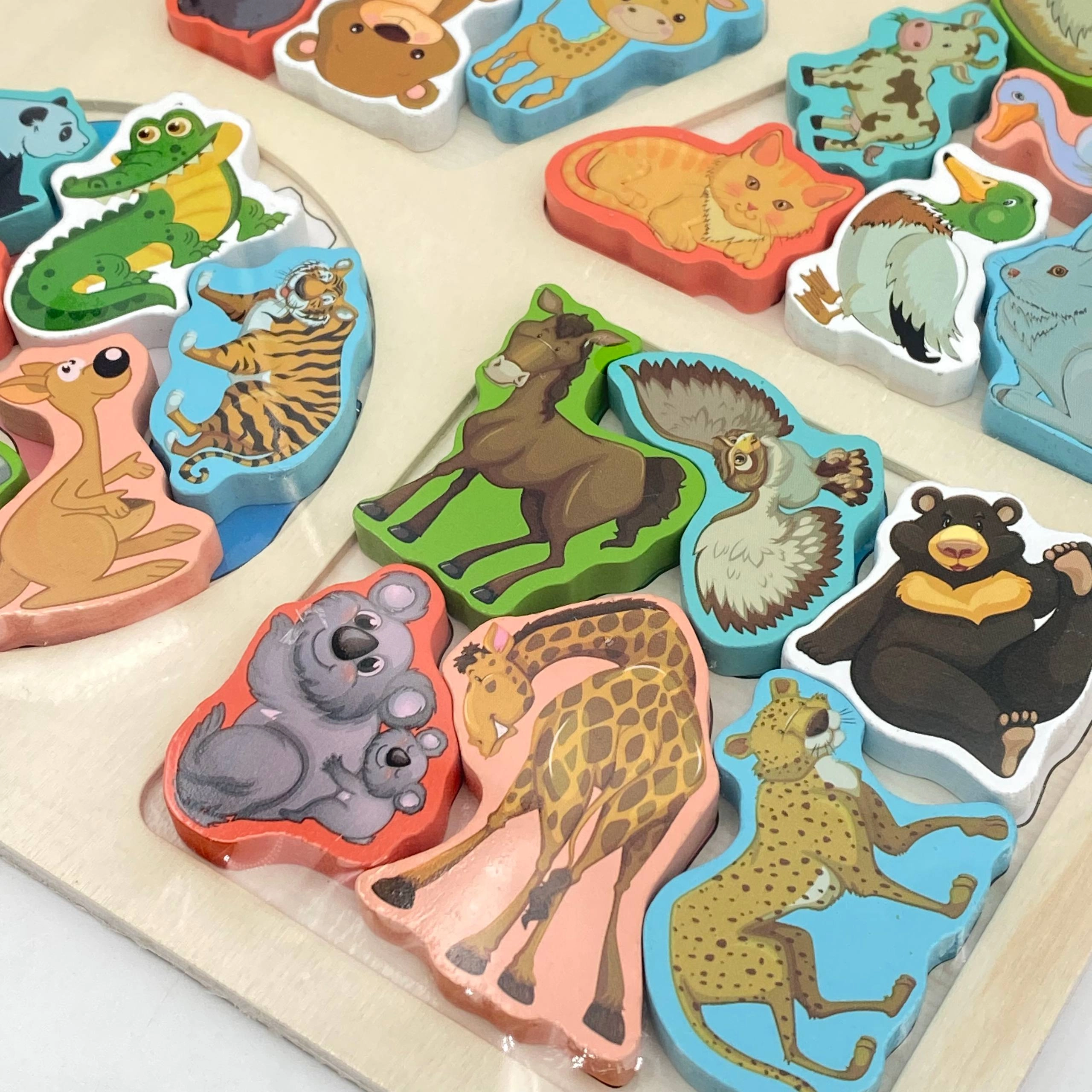 Taxta pazl: Hayvonlar arzon