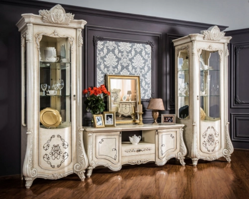 Marsella гостиная мебель, витрина однодверная+тумба под тв купить