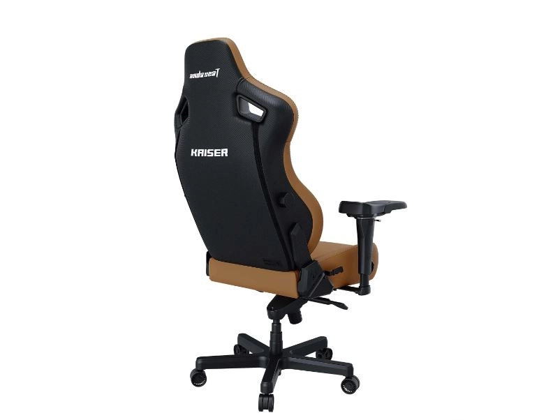 Anda Seat Kaiser 4 Size L Brown Premium PVC o‘yin kreslosi rasm bilan