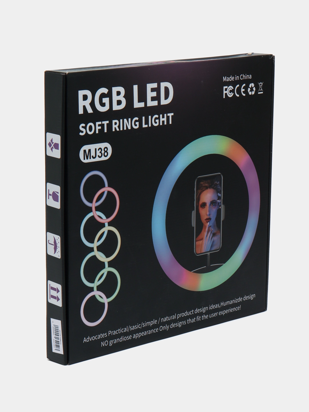 Кольцевая лампа RGB LED MJ38 (38см) доставка