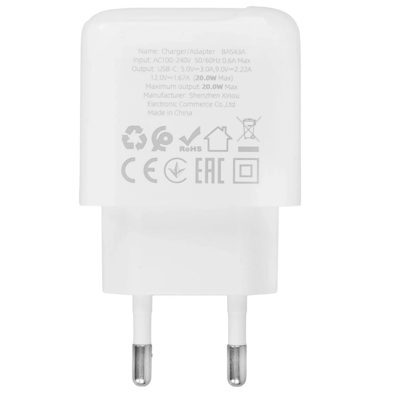 Зарядное устройство Borofone Type C 20W BAS43A. Гарантия качества! онлайн