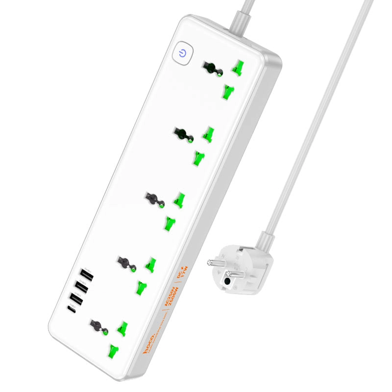 Hoco AC13A 5 sockets EU White uzaytirgichi sotib olish
