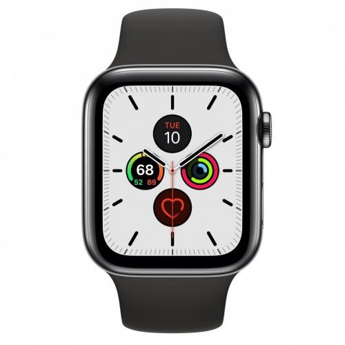 Смарт часы Apple Watch Series 5 44mm Stainless Steel (GPS + 4G) Black, Gold - фото №3 Смарт часы Apple Watch Series 5 44mm Stainless Steel (GPS + 4G) Black, Gold недорого