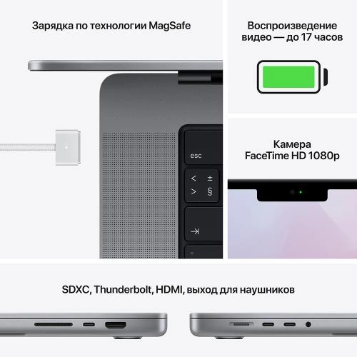 Apple MacBook Pro 14 64GB/8TB Late 2021 (Gray) (M1 Pro protsessor) noutbugi - rasm №4 Apple MacBook Pro 14 64GB/8TB Late 2021 (Gray) (M1 Pro protsessor) noutbugi O'zbekistonda