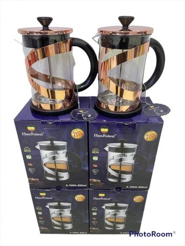 Стеклянный/заварочный чайник с поршнем HAUS ROLAND 500A 800 мл купить