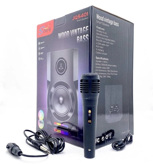 Портативная колонка с микрофоном Sing-e JQS401 недорого