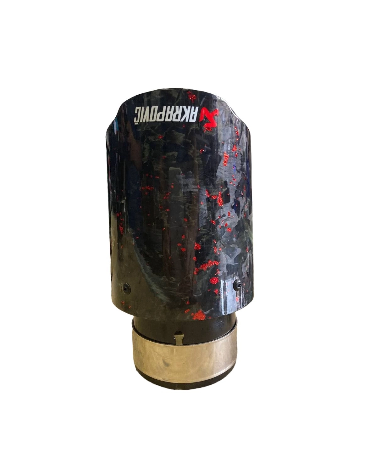 Насадка на глушитель AKRAPOVIC D-51 (кованый карбон) красный купить