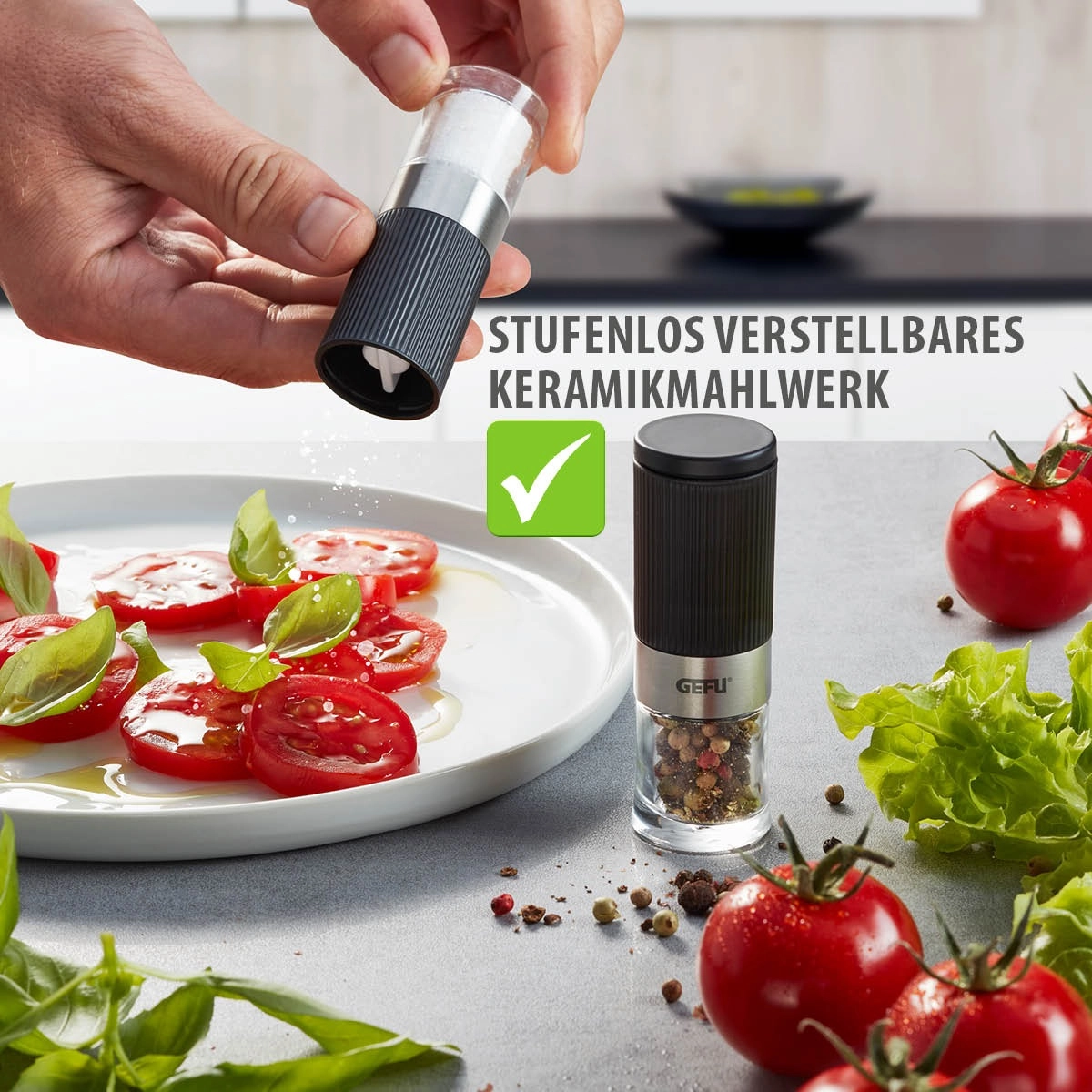 GEFU TUSOME tuz va muruch tegirmonlari toʻplami,  2 dona. 34621 arzon