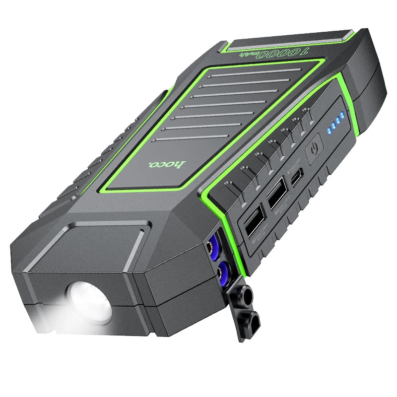 Portativ batareya Hoco QS1 Land 1000mAh avto uchun ishga tushirish qurilmasi bilan onlayn