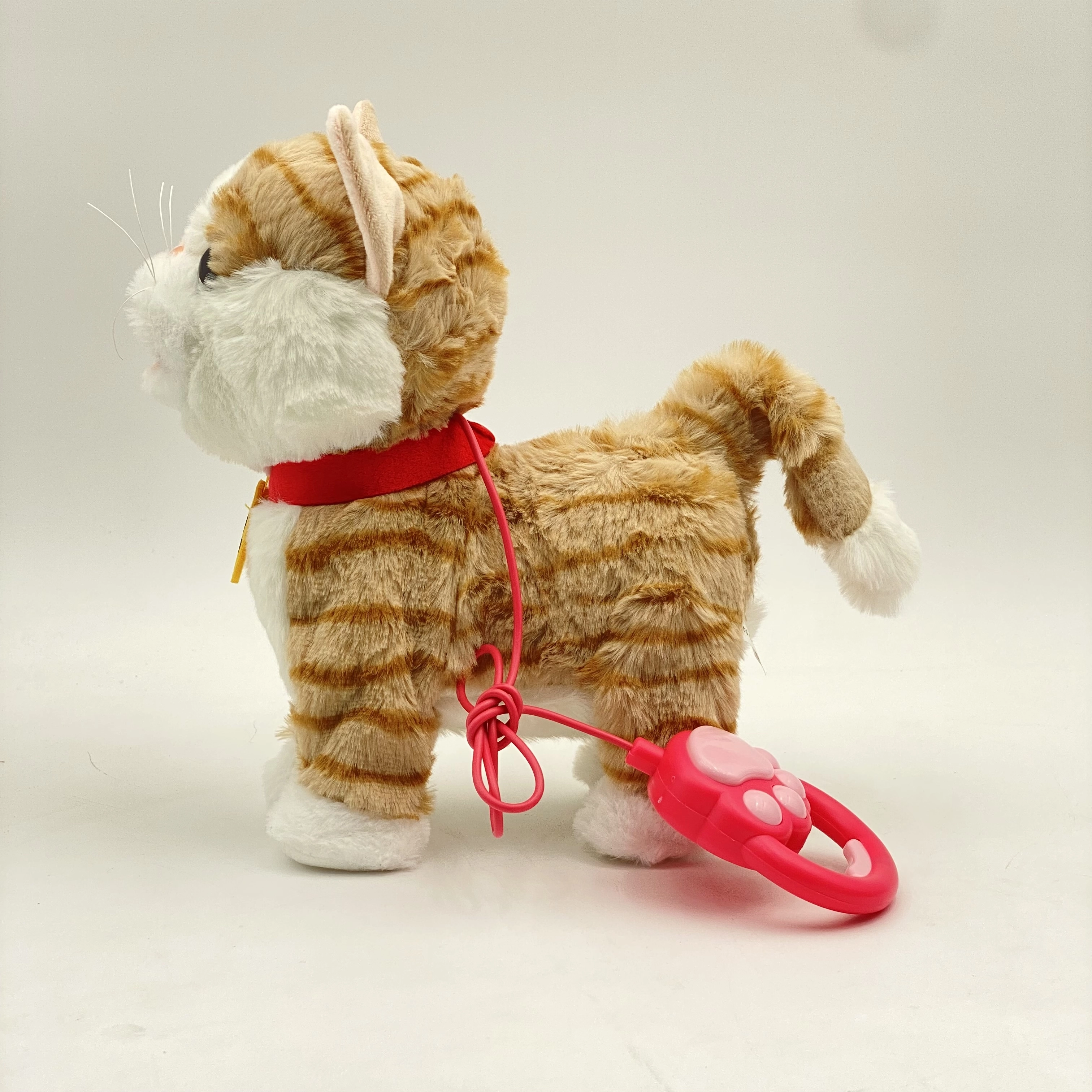 Intreaktiv musiqali yumshoq o'yinchoq - Mushukcha, Brown arzon