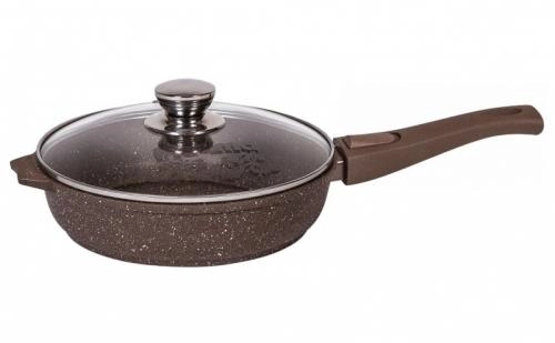 Сковорода со съёмной ручкой и крышкой 24см Мечта "Гранит" (Гранит, Гранит Star, Гранит Brown) с024701 в Узбекистане