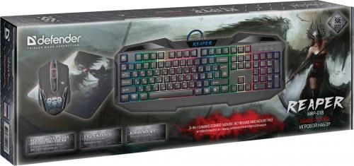 Defender Reaper MKP-018 Black USB klaviatura va sichqoncha to‘plami onlayn