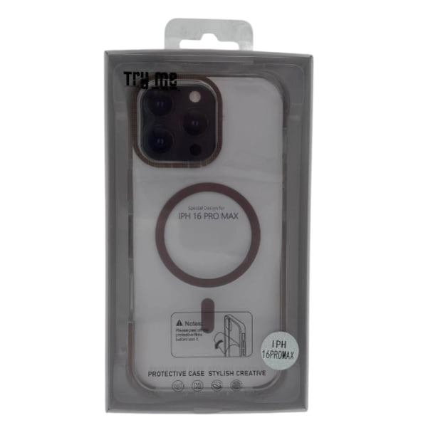 iPhone 16 Pro Max uchun Try me CH1151 MagSafe jigarang g'ilofi O'zbekistonda