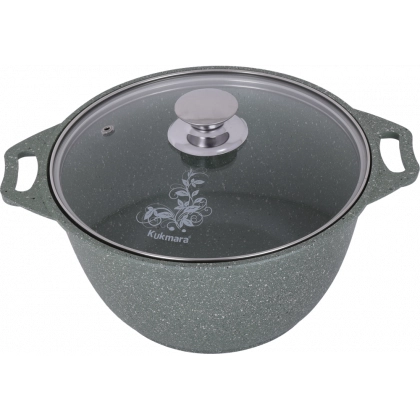 Кастрюля Kukmara 2л линия Мраморная (Тёмный мрамор, Кофейный мрамор) недорого