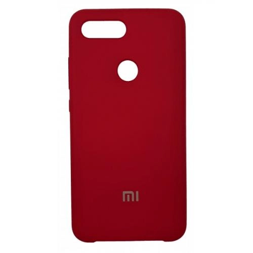 Чехол Silicone cover для Xiaomi Mi8 Lite, красный купить