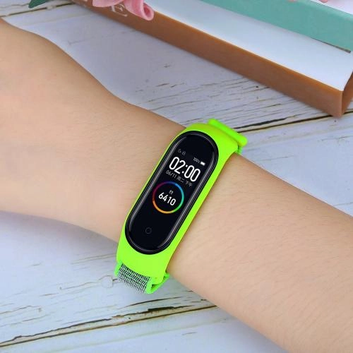 Сменный браслет Xiaomi Mi Band 5 / Mi Band 4 / Mi Band 3 нейлоновый Зеленый купить