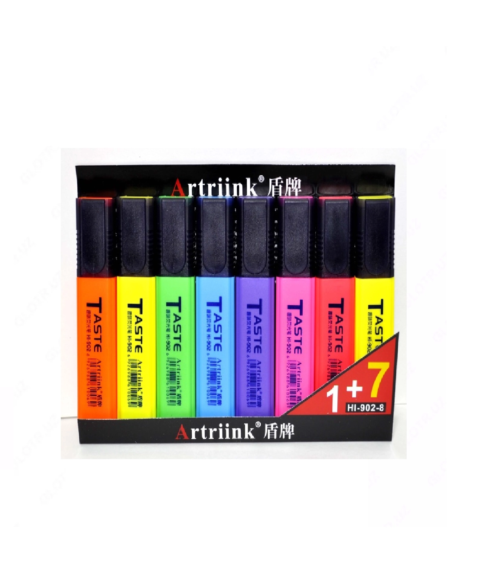 Текстовыделитель Highlighter pen "Office trend" 1+7 купить