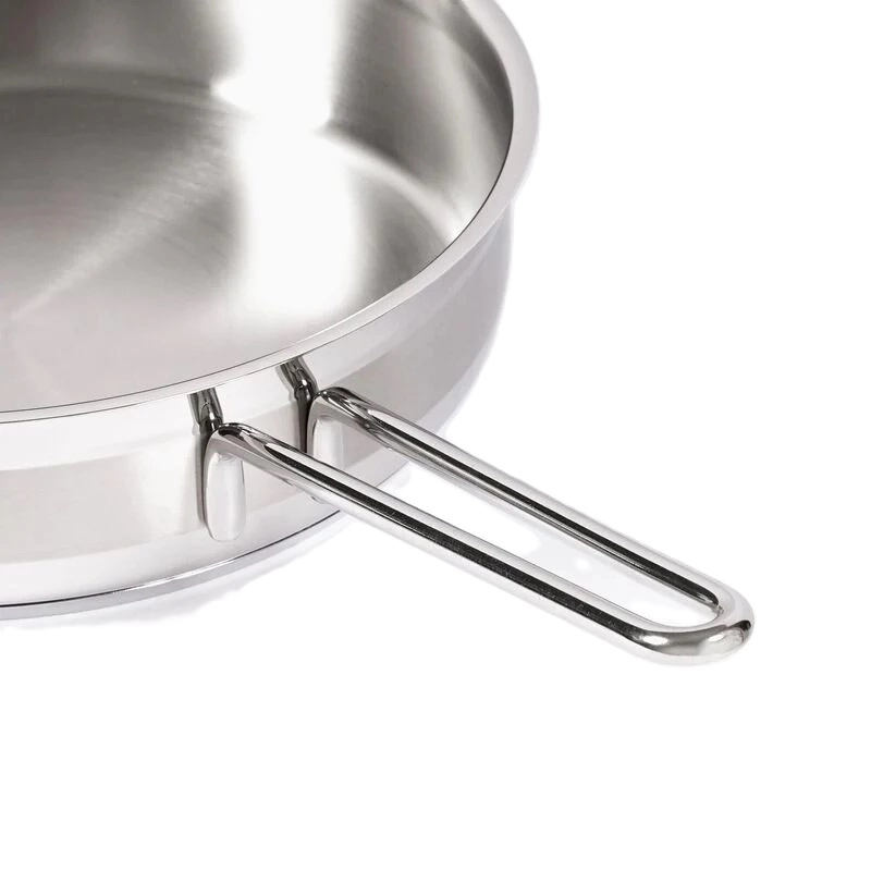 Korkmaz Proline 24 sm 2.7 l, zanglamaydigan po&lsquo;lat, ko&lsquo;p qatlamli kapsulali taglik, sous tovasi (A1021) , Silver O'zbekistonda