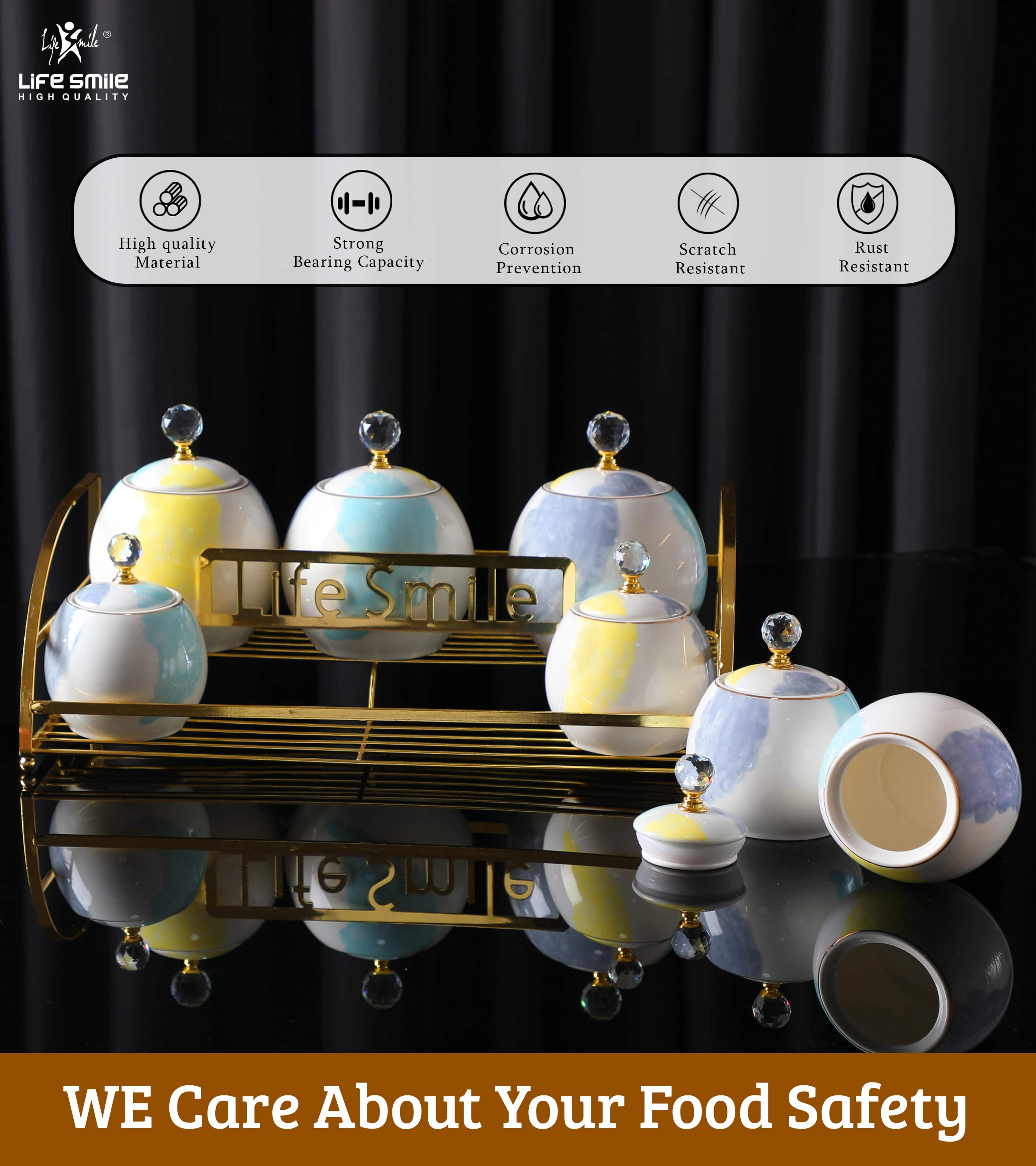 Life smiledan saqlash uchun idishlar to'plami (7 ta buyum KK) onlayn