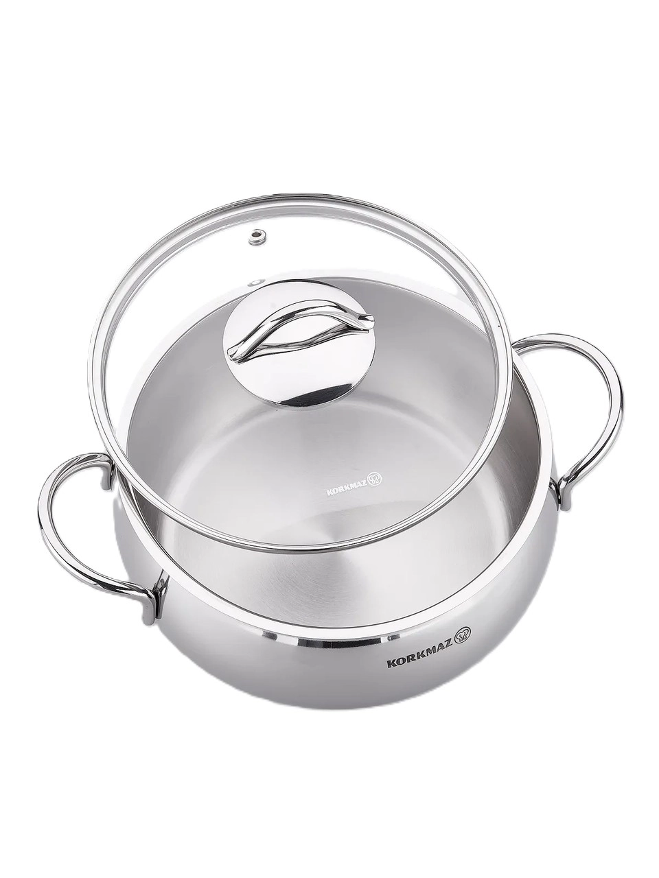 Кастрюля Korkmaz Tombik 16 см 1,8 л , нержавеющая сталь, многослойное капсульное дно (A1071) , Silver недорого