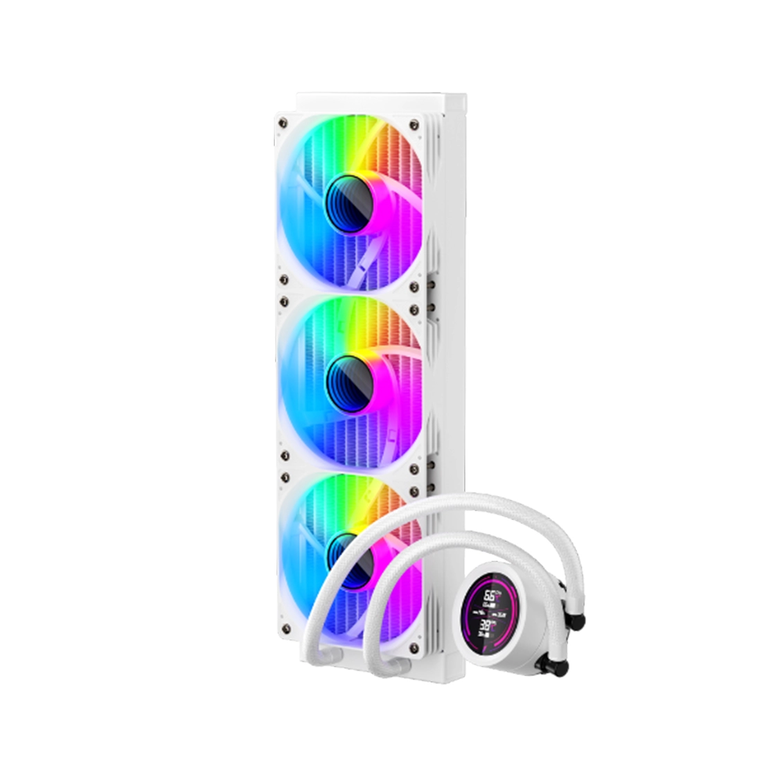 1STPLAYER TS4 360 Liquid Cooler sovutish tizimi, white O'zbekistonda