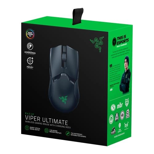 Razer Viper Ultimate & Mouse Dock USB Black simsiz sichqonchasi narxi