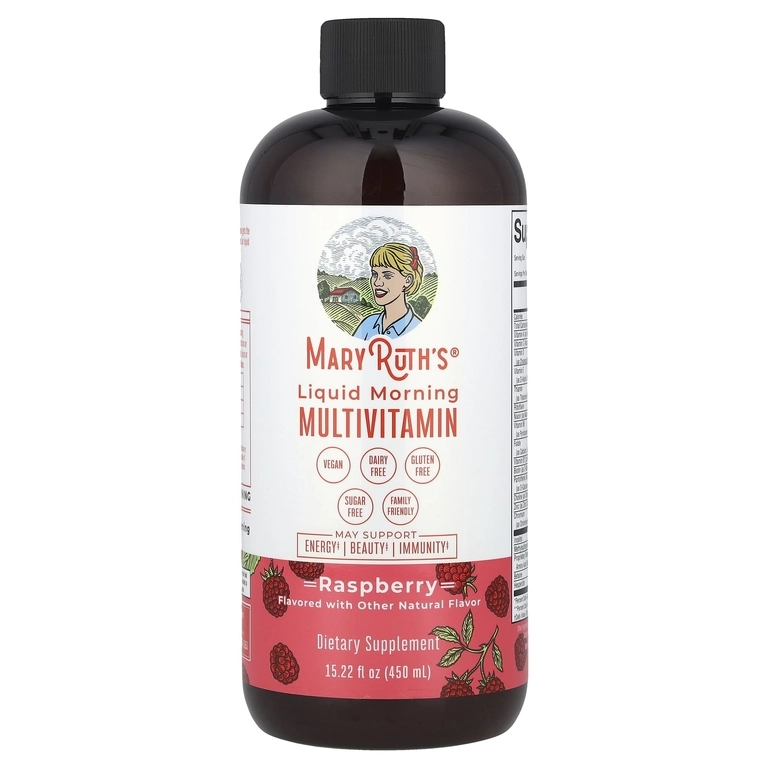 MaryRuth's, Suyuq ertalabki multivitamin, malina, 450 ml (15,22 suyuq untsiya) (47178) - rasm №2 MaryRuth's, Suyuq ertalabki multivitamin, malina, 450 ml (15,22 suyuq untsiya) (47178) sotib olish