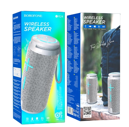 Borofone BR24 kulrang simsiz Bluetooth-kolonkasi arzon