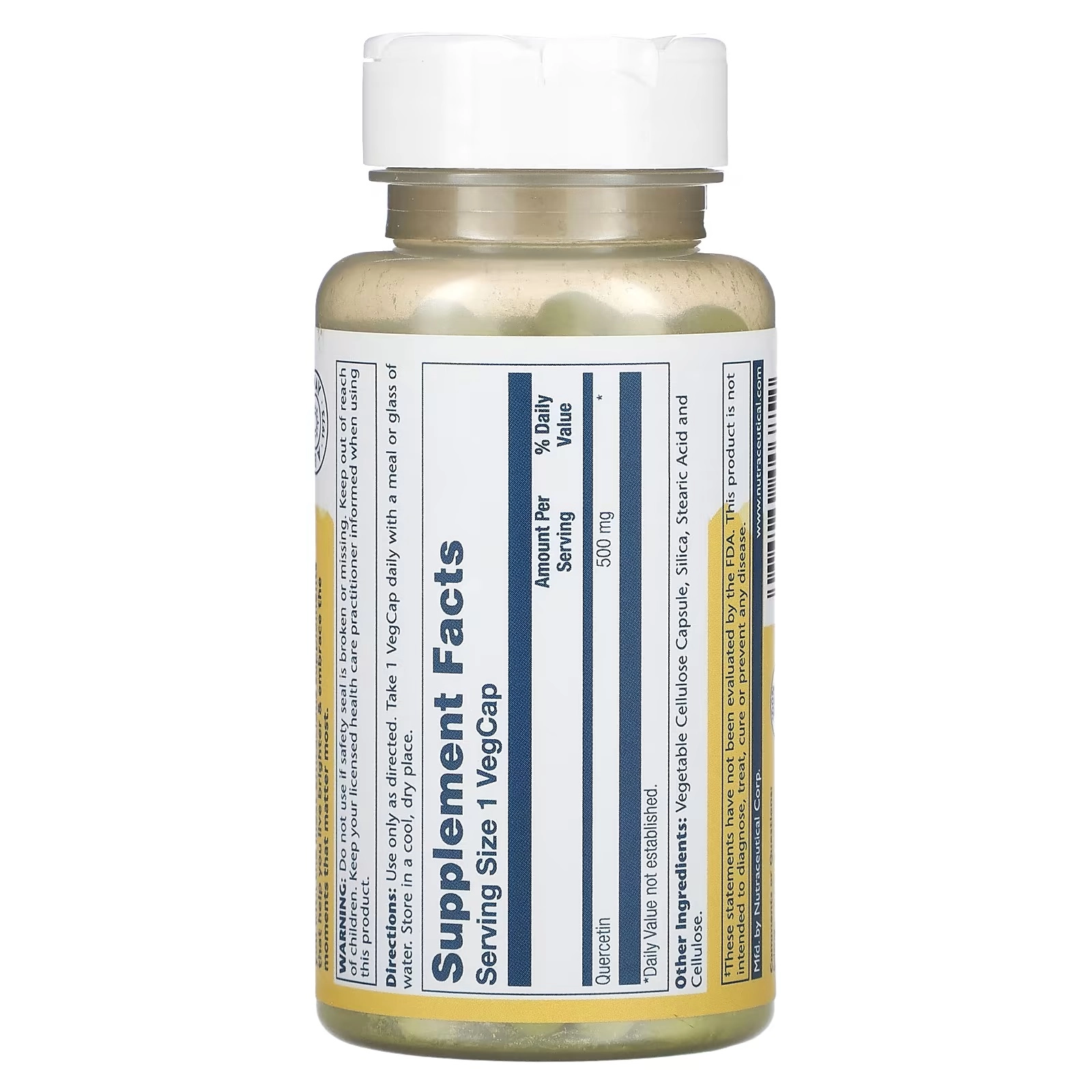 Solaray, Кверцетин, 500 мг, 90 растительных капсул (44685) недорого